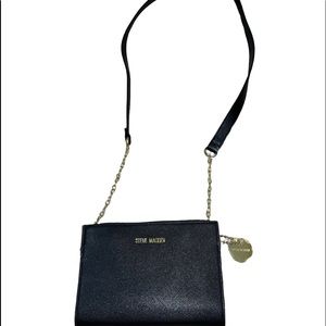 Steve Madden Small Black and Gold Crossbody Purse